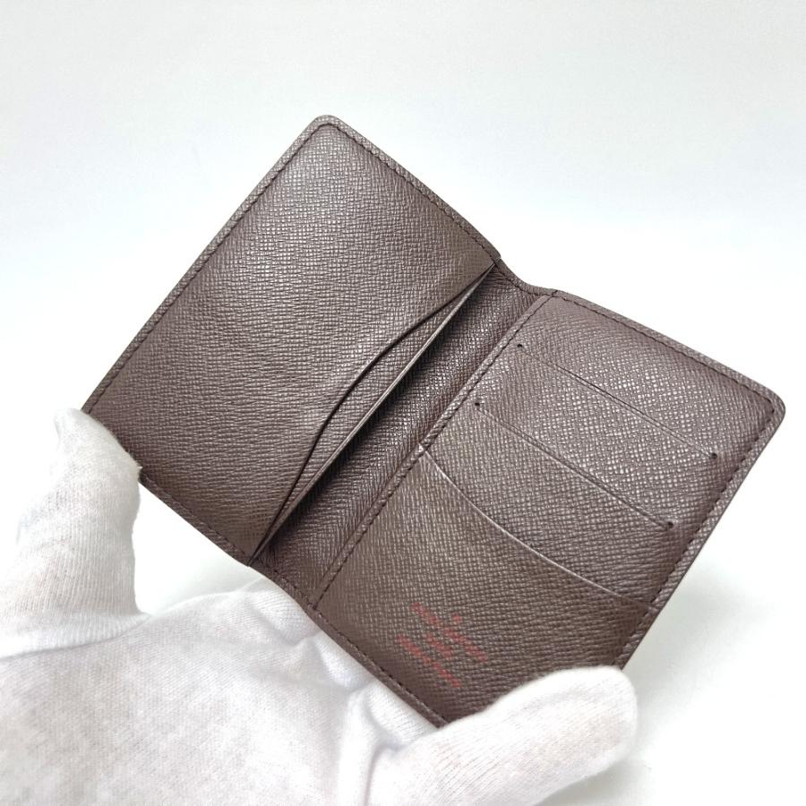 LOUIS VUITTON ルイヴィトン M60502 オーガナイザー ドゥ ポッシュ 名刺入れ ICケース カードケース エベヌ ブラウン レディース【中古】_4