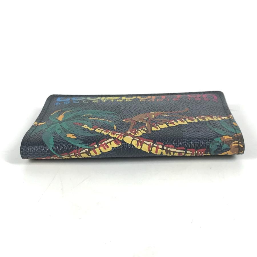 LOUIS VUITTON ルイヴィトン N63508  オーガナイザー・ドゥ ポッシュ  名刺入れ パスケース ダミエコバルト ジャングル カードケース ネイビー メンズ【中古】 | LOUIS VUITTON | 04