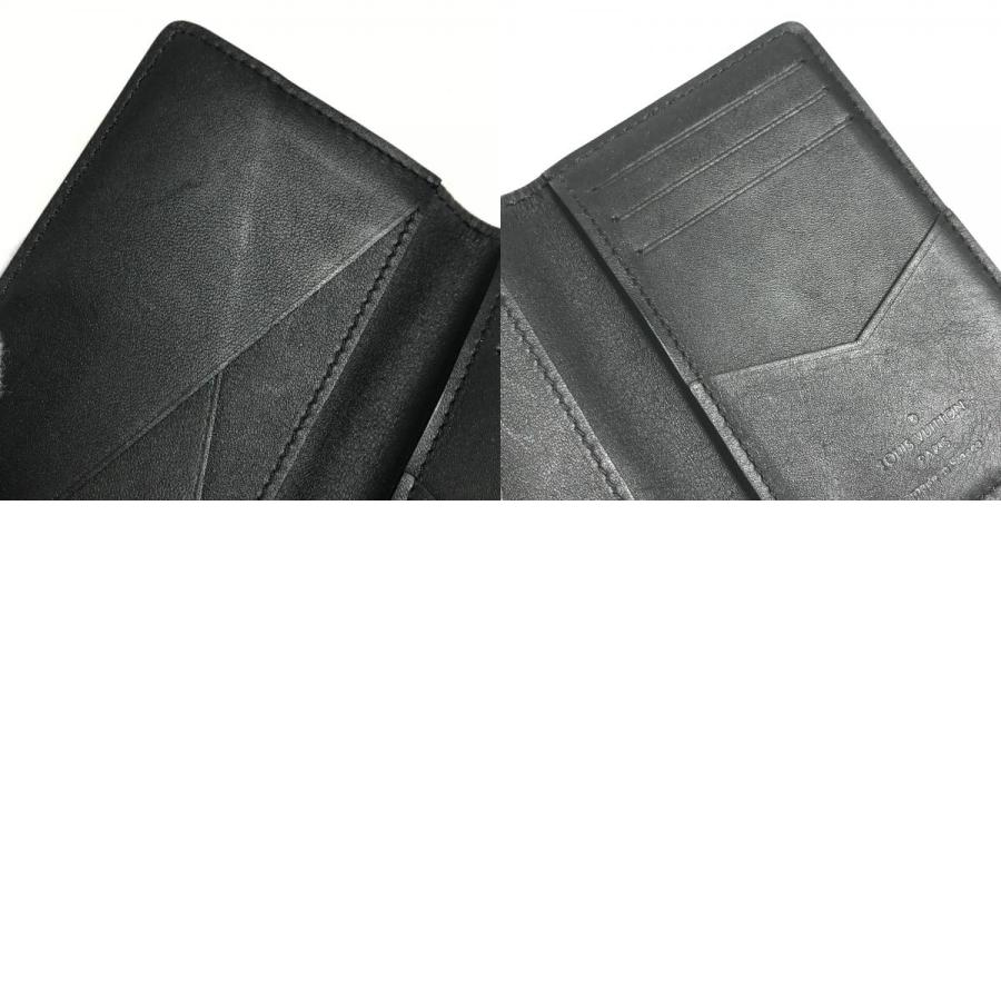 LOUIS VUITTON ルイヴィトン N63508  オーガナイザー・ドゥ ポッシュ  名刺入れ パスケース ダミエコバルト ジャングル カードケース ネイビー メンズ【中古】 | LOUIS VUITTON | 09