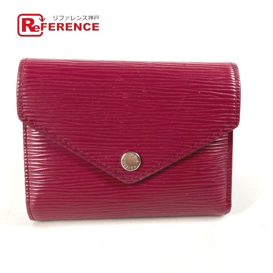 LOUIS VUITTON ルイヴィトン M62171 ポルトフォイユ・ヴィクトリーヌ コンパクトウォレット エピ 3つ折り財布 フューシャ パープル【中古】 | LOUIS VUITTON