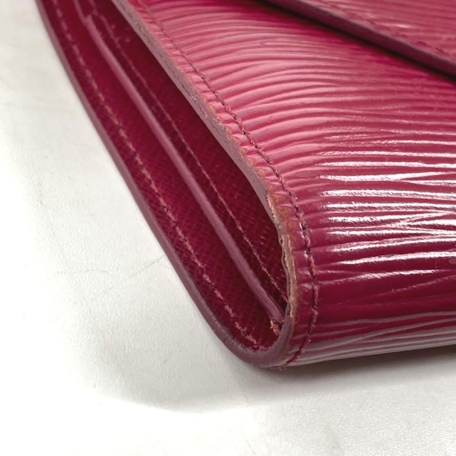 LOUIS VUITTON ルイヴィトン M62171 ポルトフォイユ・ヴィクトリーヌ コンパクトウォレット エピ 3つ折り財布 フューシャ パープル【中古】 | LOUIS VUITTON | 03