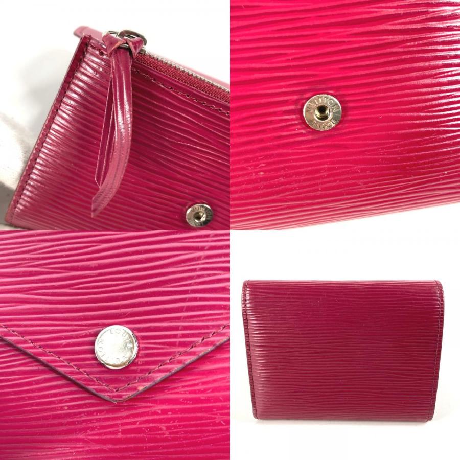 LOUIS VUITTON ルイヴィトン M62171 ポルトフォイユ・ヴィクトリーヌ コンパクトウォレット エピ 3つ折り財布 フューシャ パープル【中古】 | LOUIS VUITTON | 08
