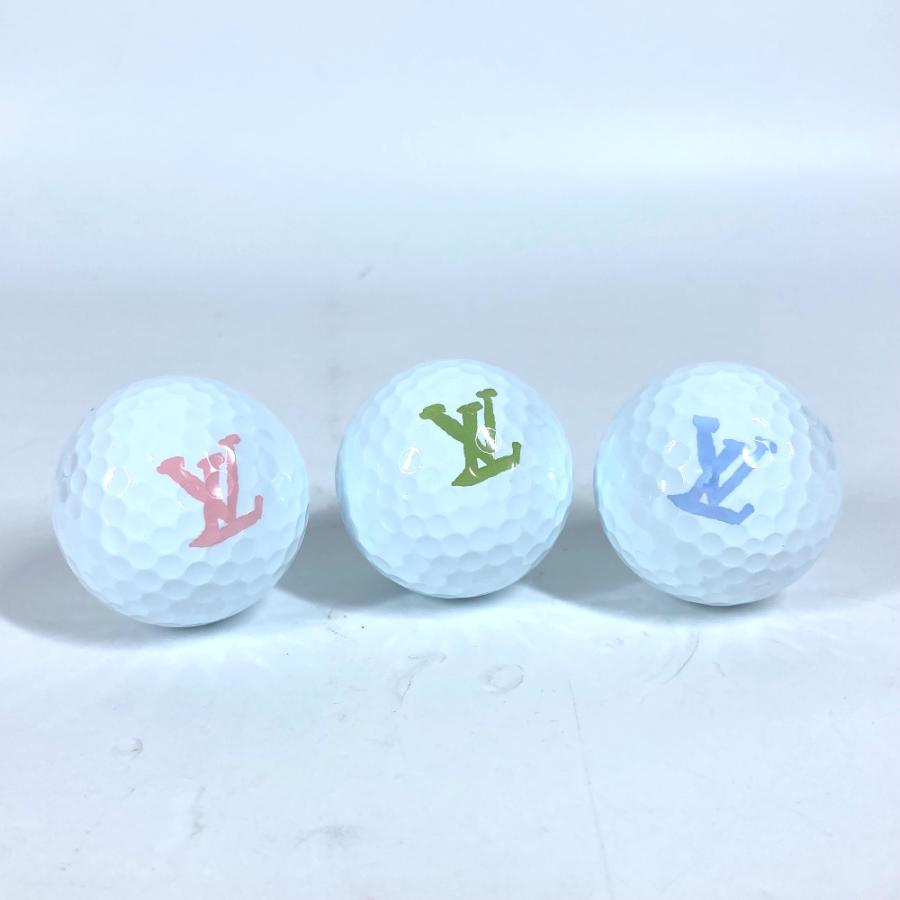 未使用 LOUIS VUITTON ルイヴィトン GI1064 ゴルフボールキット ボール×3 マーカー セット スポーツ ダミエ・ゴルフ ボール 【中古】 | LOUIS VUITTON | 04