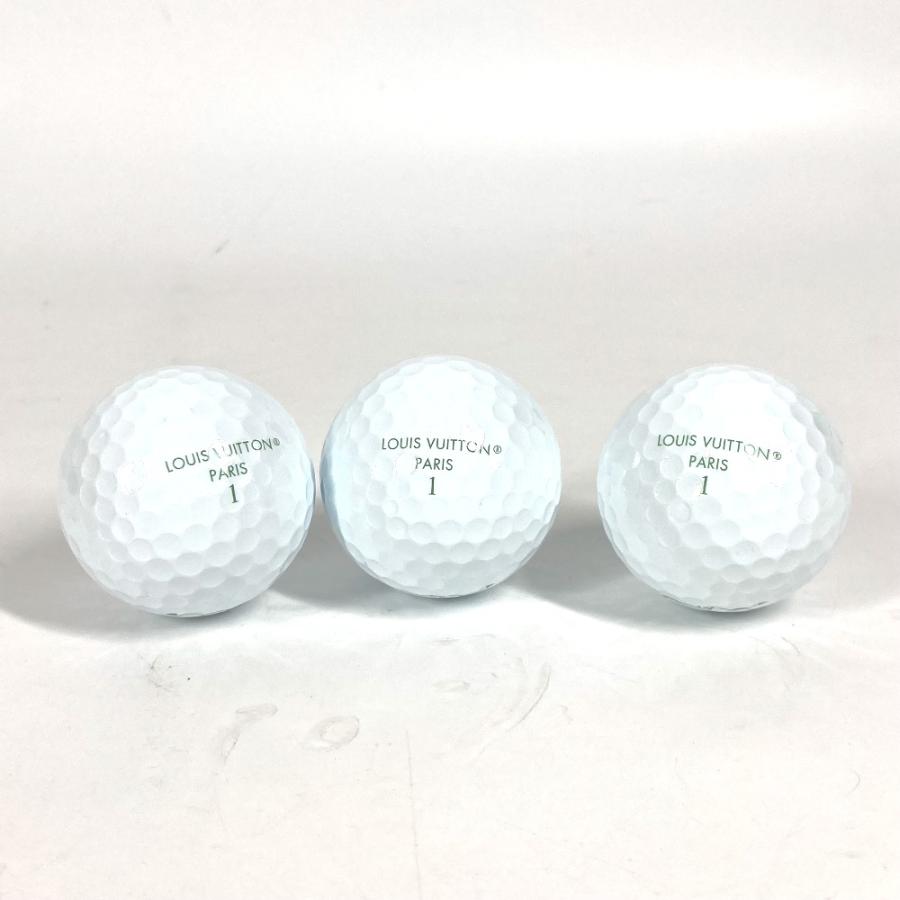 未使用 LOUIS VUITTON ルイヴィトン GI1064 ゴルフボールキット ボール×3 マーカー セット スポーツ ダミエ・ゴルフ ボール 【中古】 | LOUIS VUITTON | 05