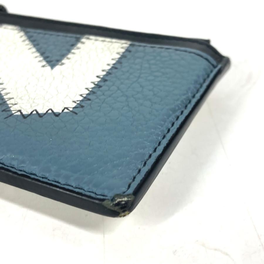 ルイヴィトン LOUIS VUITTON カードホルダー M81314 財布 フラグメントケース 小銭入れ ケース レザー ブルー LOUIS VUITTON（ルイ・ヴィトン） M81314 コインカードホルダー 財布