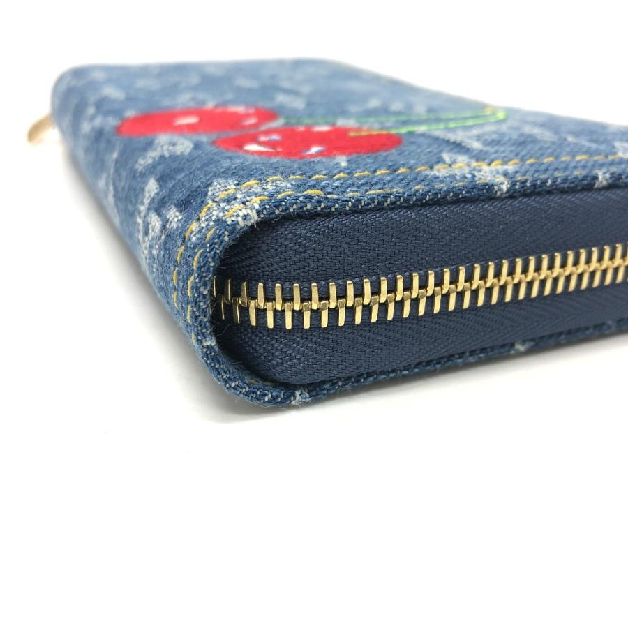 新品 LOUIS VUITTON ルイヴィトン M23161 LV × TM ジッピー・ウォレット サクランボ チェリー 村上隆コラボ モノグラムデニム 【新品】 | LOUIS VUITTON | 04