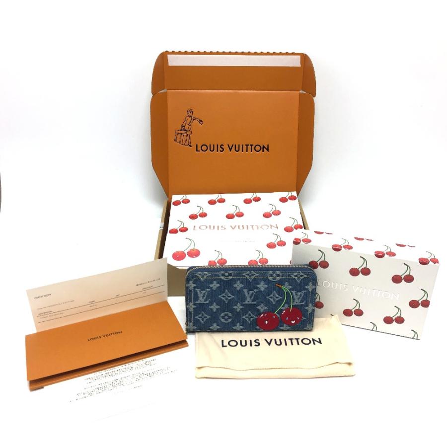 新品 LOUIS VUITTON ルイヴィトン M23161 LV × TM ジッピー・ウォレット サクランボ チェリー 村上隆コラボ モノグラムデニム 【新品】 | LOUIS VUITTON | 09
