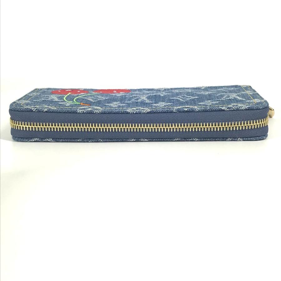 新品 LOUIS VUITTON ルイヴィトン M23161 LV × TM ジッピー・ウォレット  村上隆コラボ モノグラムデニム 長財布 ブルー 【新品】 | LOUIS VUITTON | 02