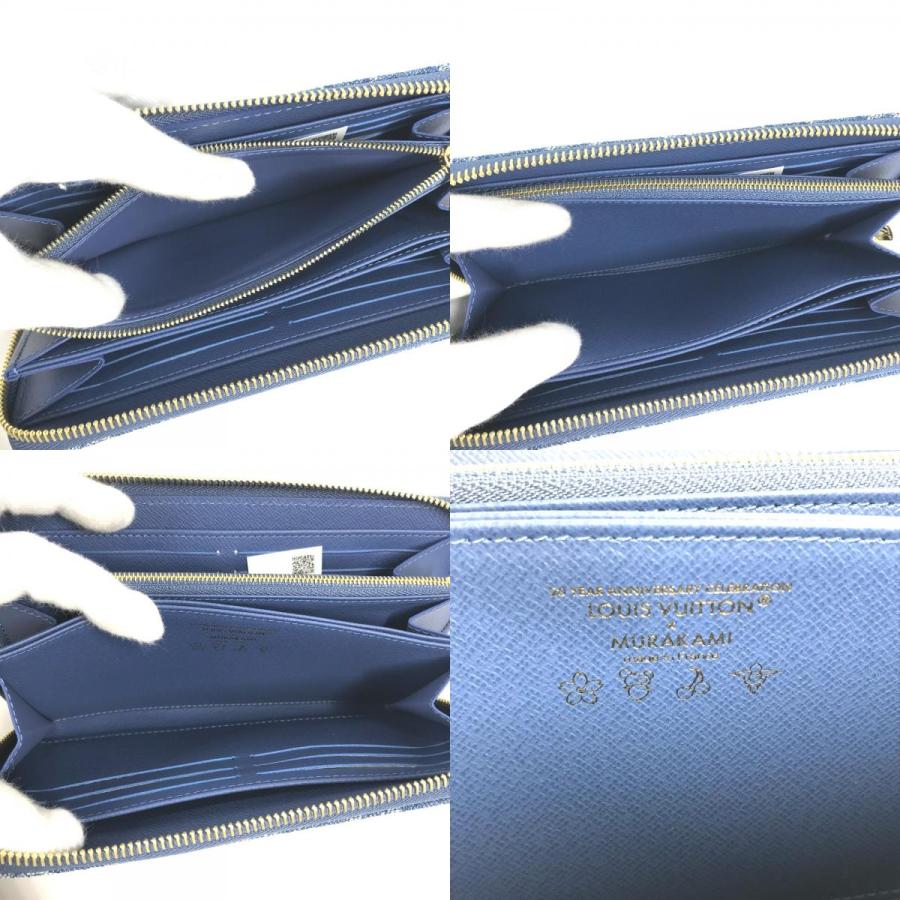 新品 LOUIS VUITTON ルイヴィトン M23161 LV × TM ジッピー・ウォレット  村上隆コラボ モノグラムデニム 長財布 ブルー 【新品】 | LOUIS VUITTON | 08