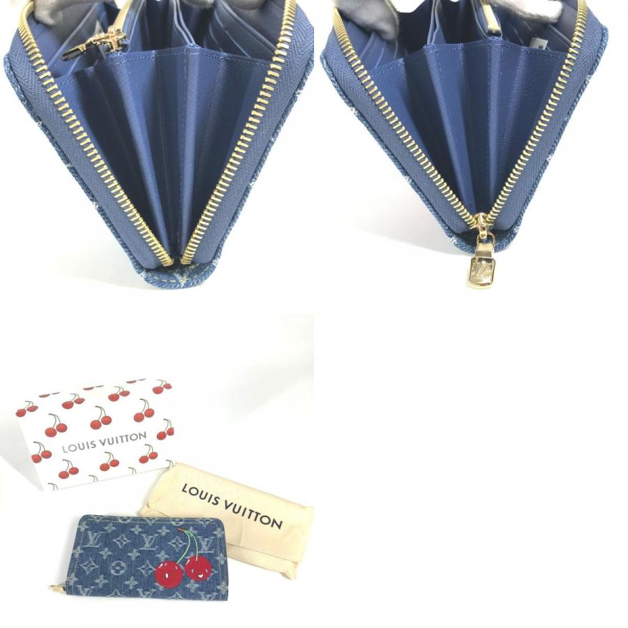 新品 LOUIS VUITTON ルイヴィトン M23161 LV × TM ジッピー・ウォレット  村上隆コラボ モノグラムデニム 長財布 ブルー 【新品】 | LOUIS VUITTON | 09