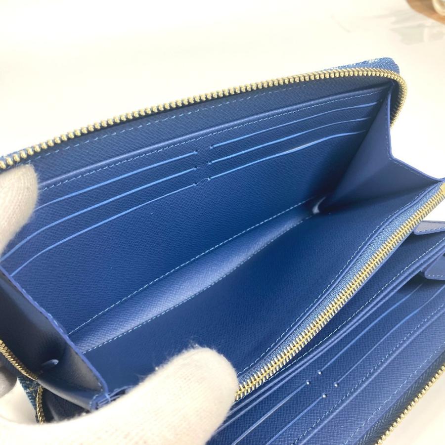 新品 LOUIS VUITTON ルイヴィトン M23161 LV × TM ジッピーウォレット  ラウンドファスナー 村上隆コラボ モノグラムデニム 長財布【新品】 | LOUIS VUITTON | 07