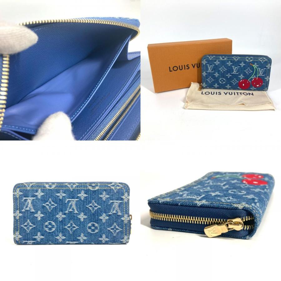 新品 LOUIS VUITTON ルイヴィトン M23161 LV × TM ジッピーウォレット  ラウンドファスナー 村上隆コラボ モノグラムデニム 長財布【新品】 | LOUIS VUITTON | 09