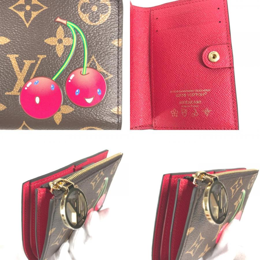 【新作】ルイヴィトン　二つ折り財布 村上隆　 チェリー　ポルトフォイユ・リサ LOUIS VUITTON - ルイ ヴィトン 日本限定 LV×TM ポルトフォイユ