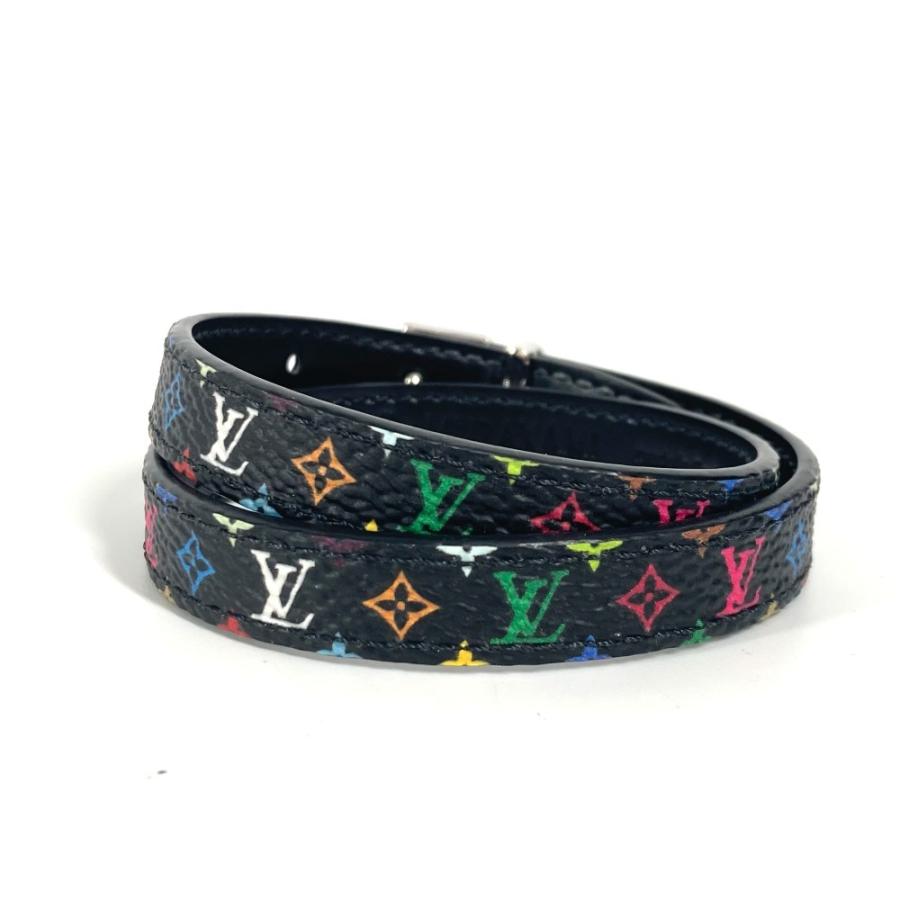 Louis Vuitton ×村上隆ブレスレットサイズ19 LOUIS VUITTON 美品 ルイヴィトン M8967F LV × TM ブレスレット