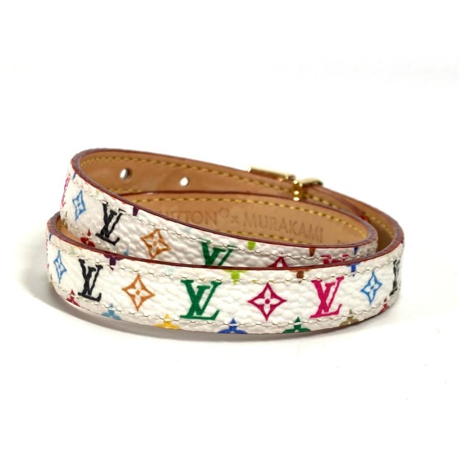 Louis Vuitton ×村上隆ブレスレットサイズ19 LOUIS VUITTON 美品 ルイヴィトン M8967F LV × TM ブレスレット