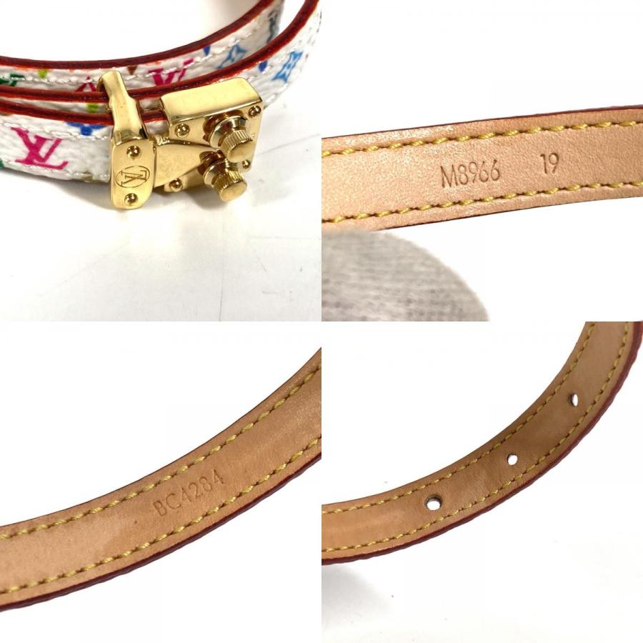 黒19 LV × TM ブレスレット・LV シグネチャー　ルイヴィトン　村上隆 LOUIS VUITTON 美品 ルイヴィトン M8967F LV × TM ブレスレット