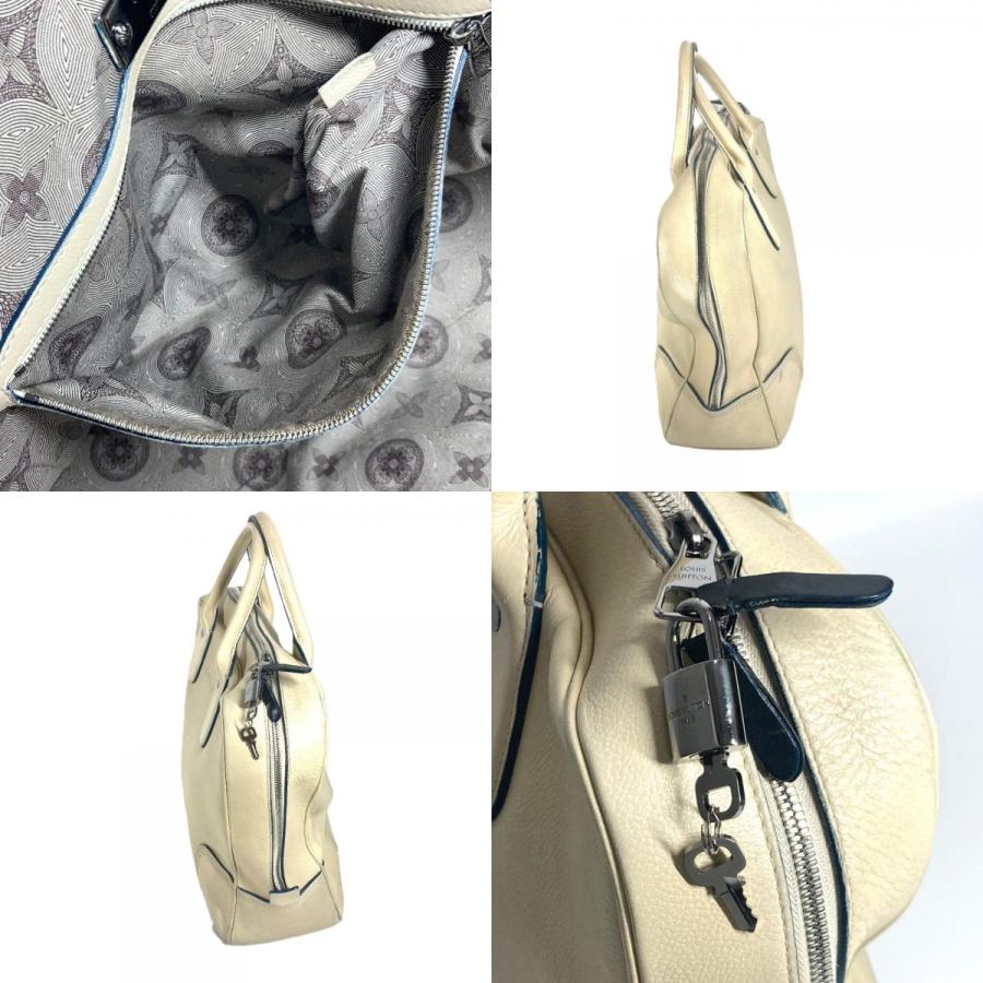 LOUIS VUITTON ルイヴィトン M95779 キュイール・シワ ボストンバッグ カバン ハンドバッグ カバン ビジネスバッグ エクリュ【中古】_7