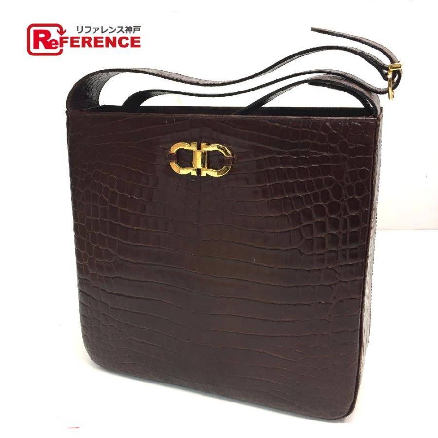 Salvatore Ferragamo サルヴァトーレフェラガモ メンズ クロコ型押し