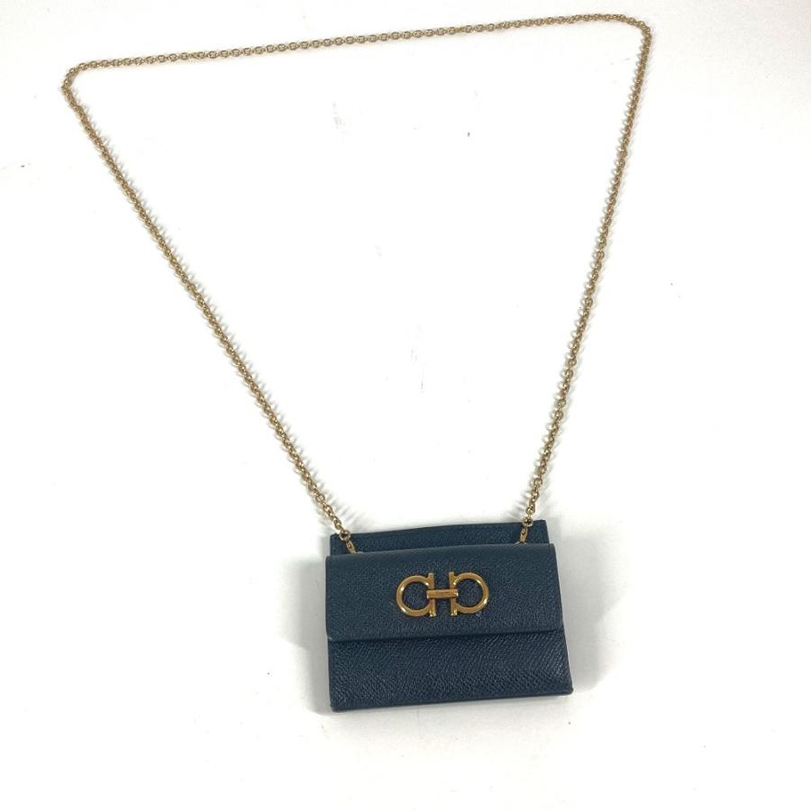 【新品・未使用】フェラガモ ガンチーニ コインケース カードケース 新品同様 Salvatore Ferragamo サルヴァトーレフェラガモ