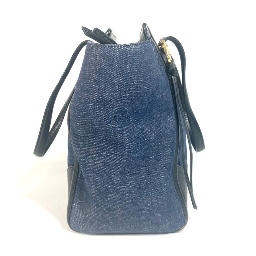 Salvatore Ferragamo サルヴァトーレフェラガモ ロゴ ハンドバッグ ショルダーバッグ カバン トートバッグ ブルー レディース【中古】 |  | 03