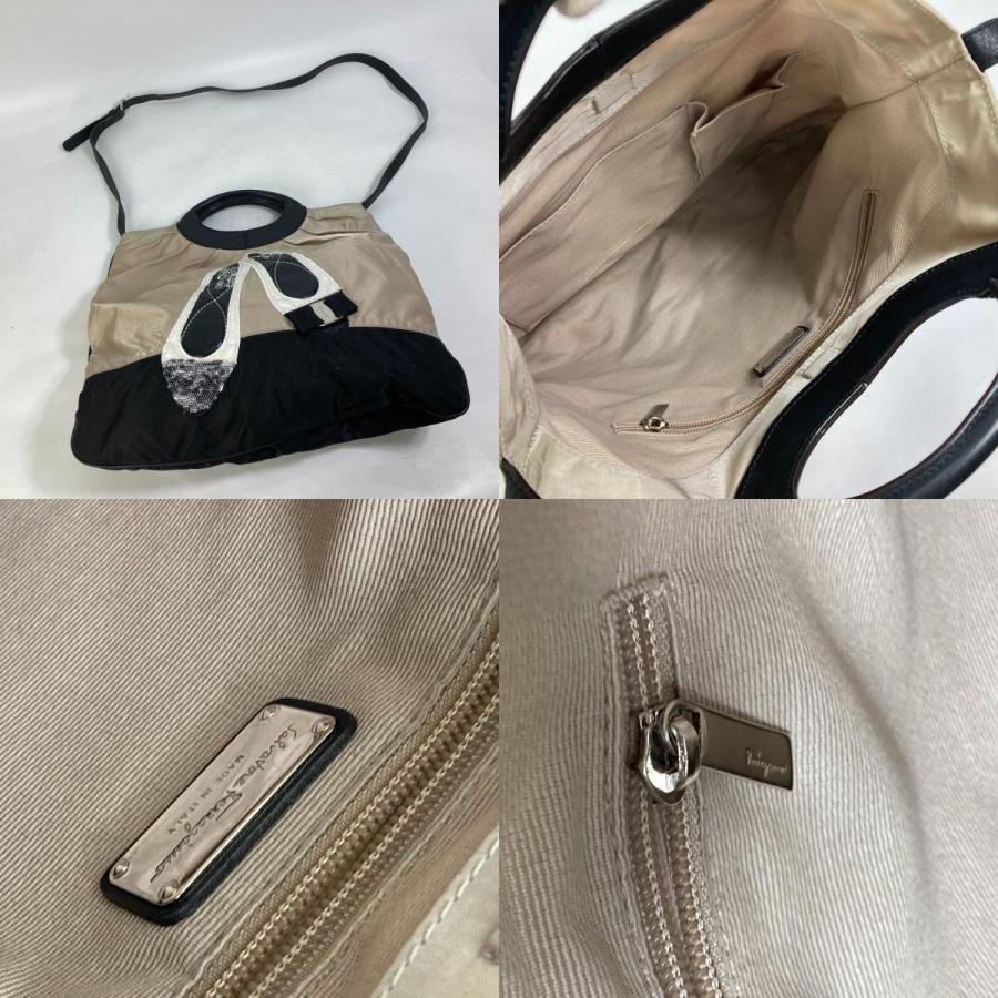 Salvatore Ferragamo サルヴァトーレフェラガモ 靴 ヴァラ リボン パンプス スパンコール 2WAY ハンドバッグ .ショルダーバッグ【中古】 |  | 08