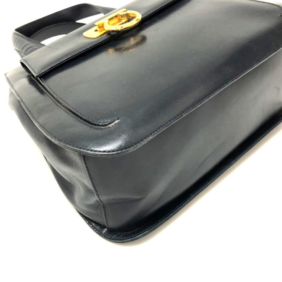 Salvatore Ferragamo サルヴァトーレフェラガモ トートバッグ ガンチーニ ハンドバッグ レザー/ ネイビー |  | 07