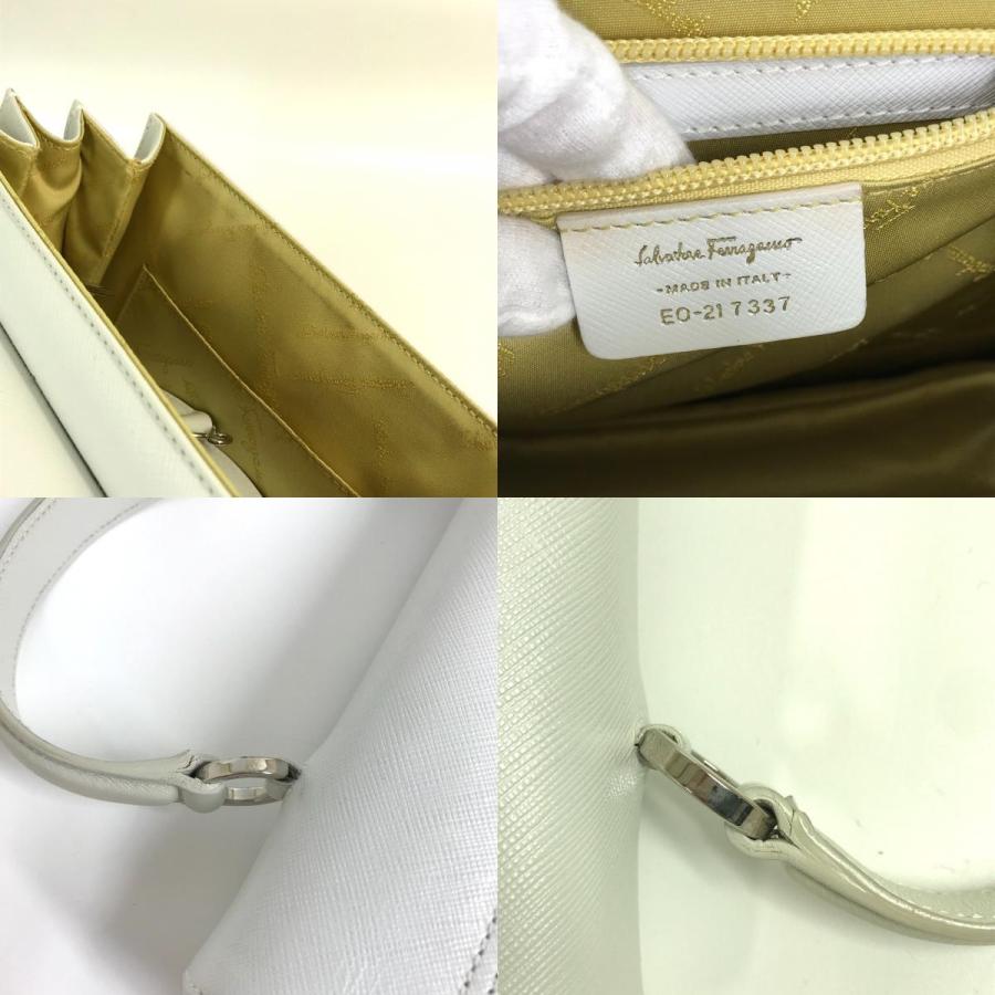Salvatore Ferragamo サルヴァトーレフェラガモ ハンドバッグ ショルダーバッグ ガンチーニ ホワイト_8