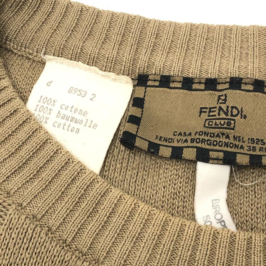 FENDI フェンディ ズッカ ペカン FFロゴ アパレル トップス 長袖 fendi club フェンディ クラブ セーター ベージュ メンズ【中古】 | FENDI | 04
