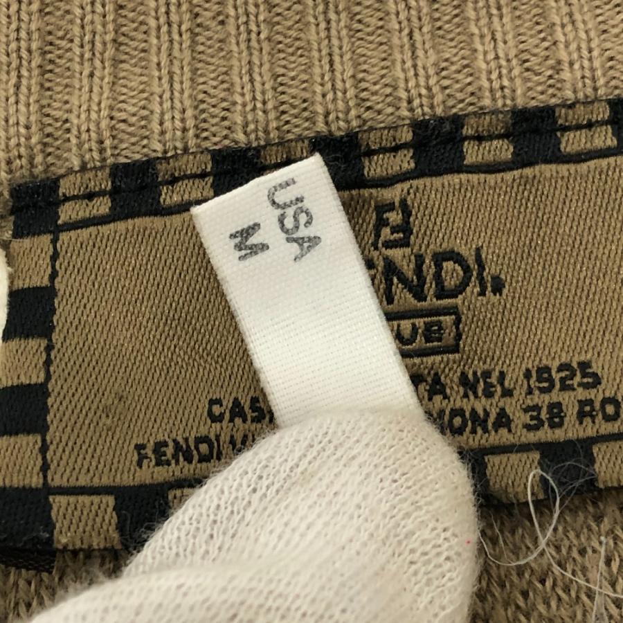 FENDI フェンディ ズッカ ペカン FFロゴ アパレル トップス 長袖 fendi club フェンディ クラブ セーター ベージュ メンズ【中古】 | FENDI | 05