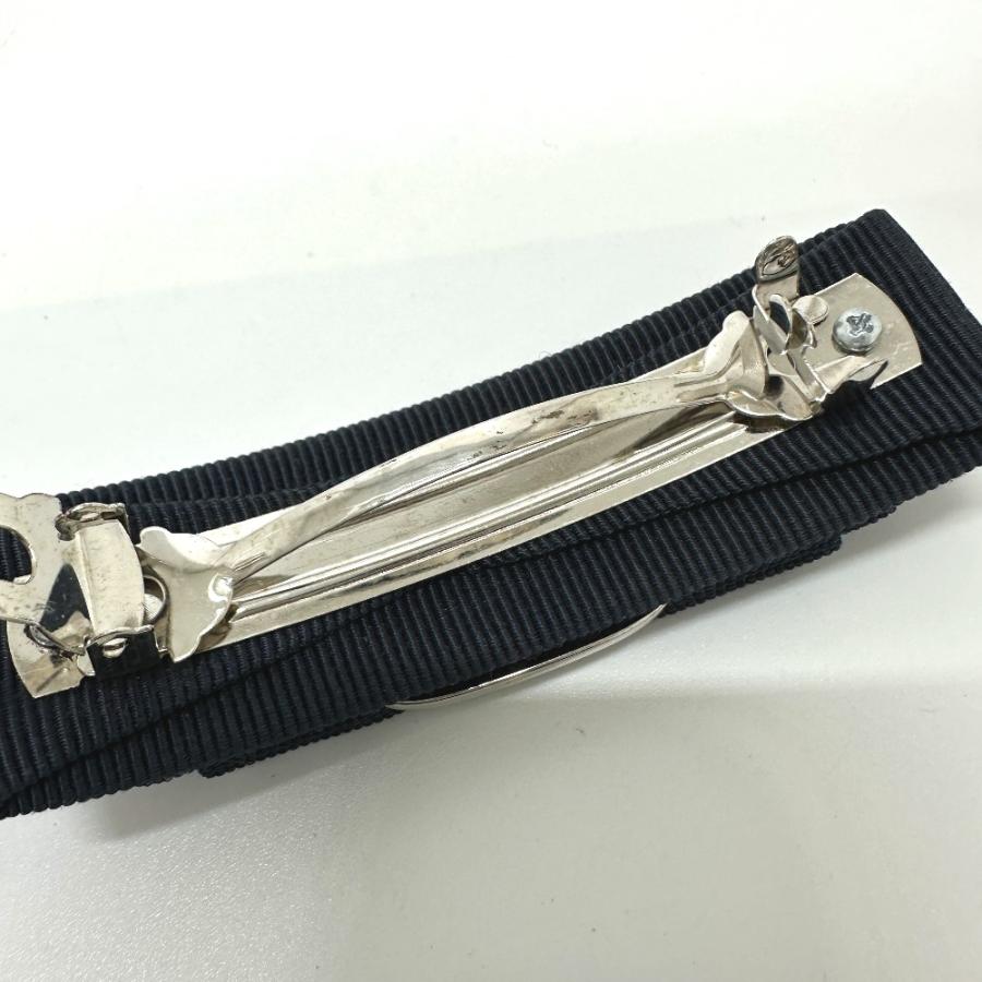 美品 Salvatore Ferragamo サルヴァトーレフェラガモ ヴァラリボン アクセサリー バレッタ ネイビー レディース【中古】 |  | 05