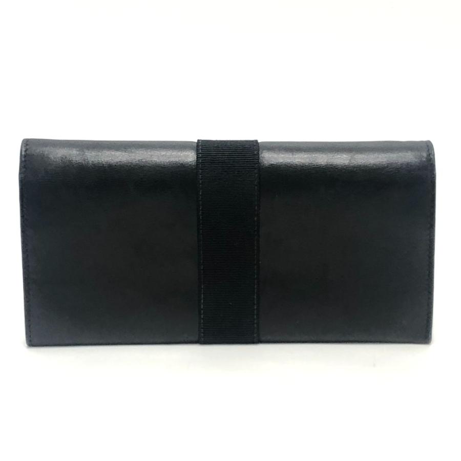 Salvatore Ferragamo サルヴァトーレフェラガモ ヴァラ 財布 ロングウォレット 2つ折り 長財布 ブラック レディース【中古】 |  | 01