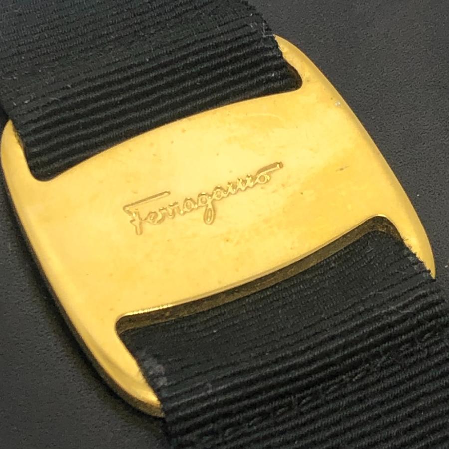 Salvatore Ferragamo サルヴァトーレフェラガモ ヴァラ 財布 ロングウォレット 2つ折り 長財布 ブラック レディース【中古】 |  | 06