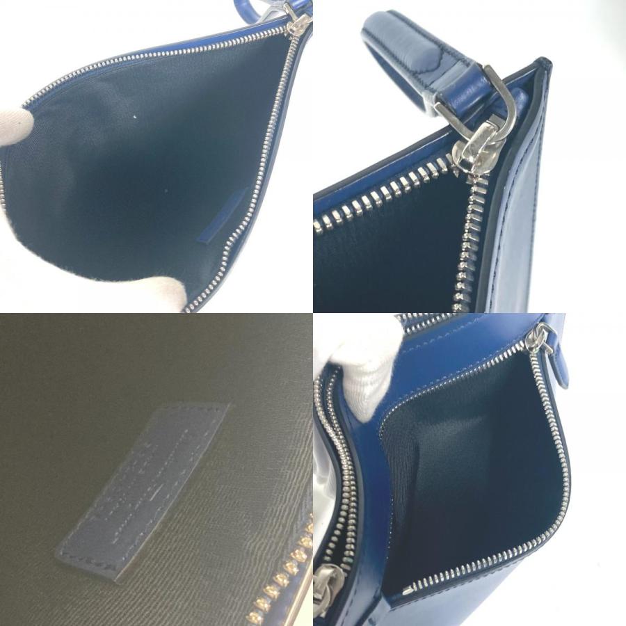 美品 Salvatore Ferragamo サルヴァトーレフェラガモ ガンチーニ カバン ポーチ ストラップ付 クラッチバッグ ブルー メンズ【中古】 |  | 09