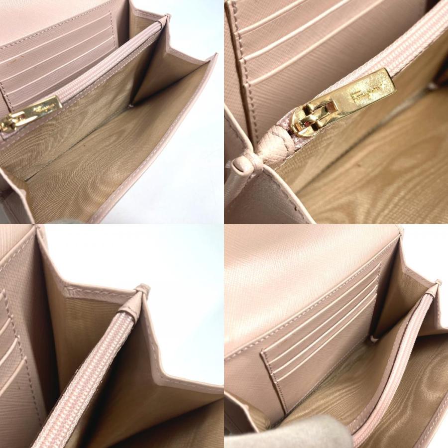 美品 Salvatore Ferragamo サルヴァトーレフェラガモ ヴァラ リボン りぼん ポーチ フラップ クラッチバッグ ピンク レディース【中古】 |  | 07