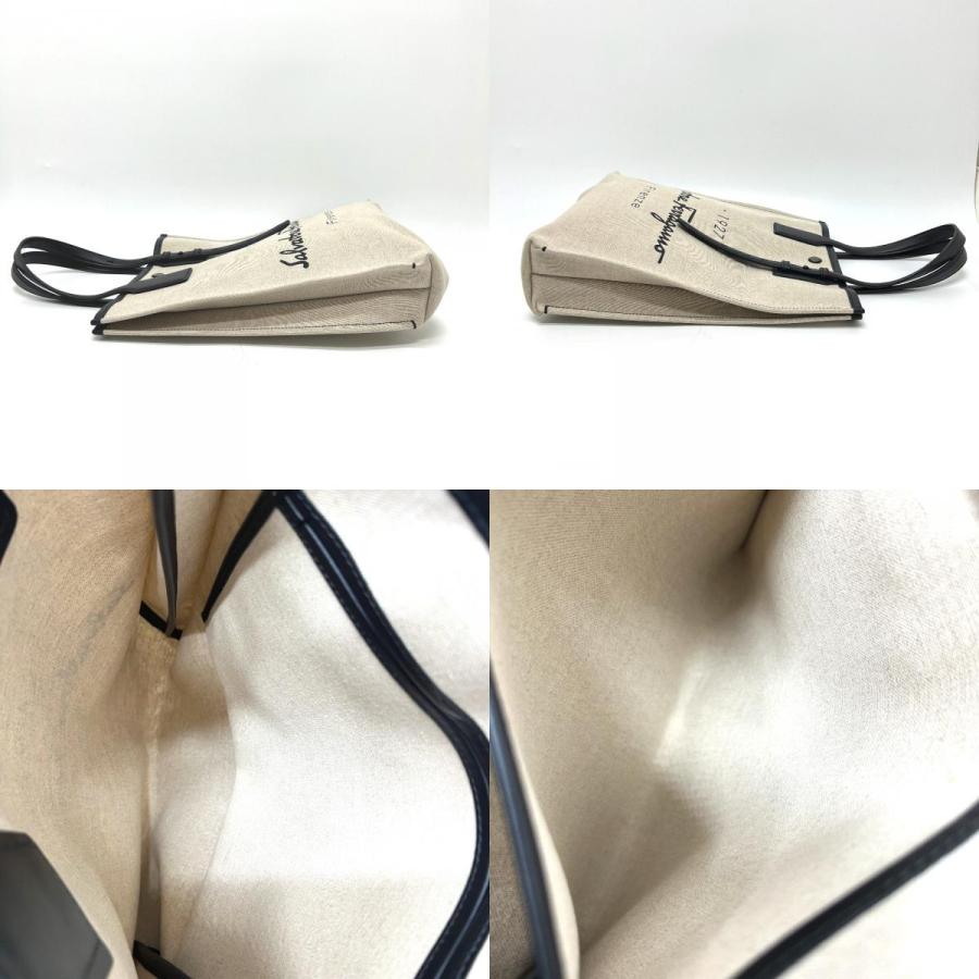 Salvatore Ferragamo サルヴァトーレフェラガモ 240797 1927 バッグ カバン ハンドバッグ トートバッグ ベージュ レディース【中古】 |  | 08