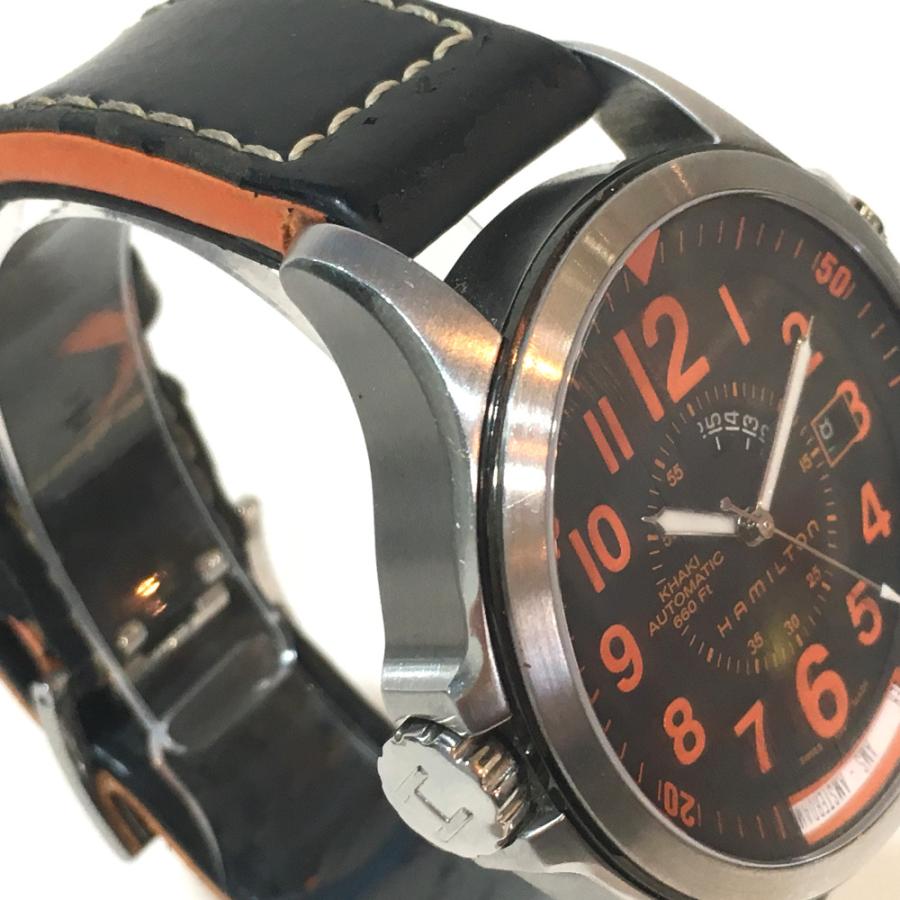 HAMILTON ハミルトン H776950 メンズ腕時計 カーキ エアレースGMT 裏  