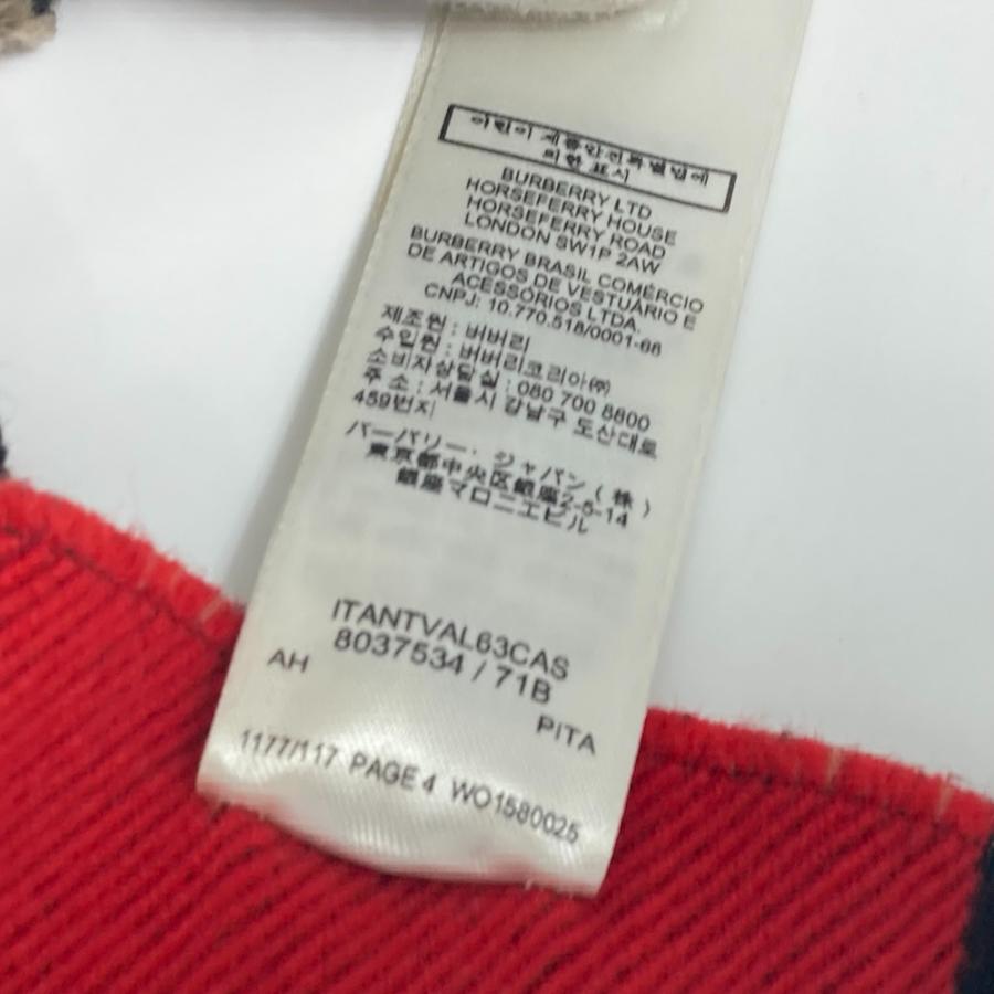 バーバリー BURBERRY スカーフ 8037534 フリンジ LOVE ファッション小物 フリンジ マフラー ウール ブラウン 美品 BURBERRY（バーバリー） 美品 8037534 スカーフ LOVE ファッション小物