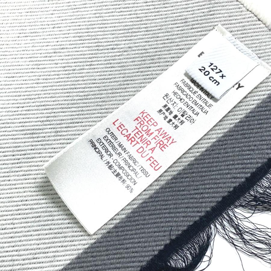 BURBERRY（バーバリー） 8041244 ロゴ フリンジ マフラー ウール