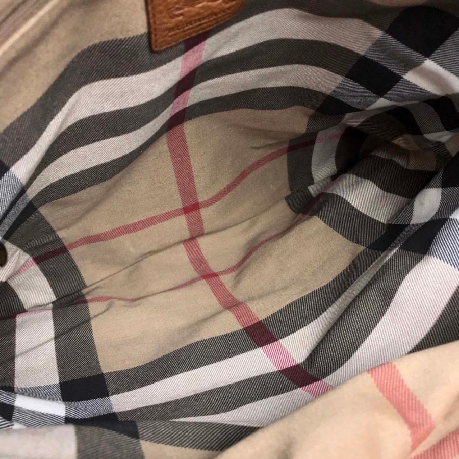 BURBERRY バーバリー ショルダー カバン ベージュ/ブラウン トートバッグ キャンバス/レザー  ユニセックス | BURBERRY | 05