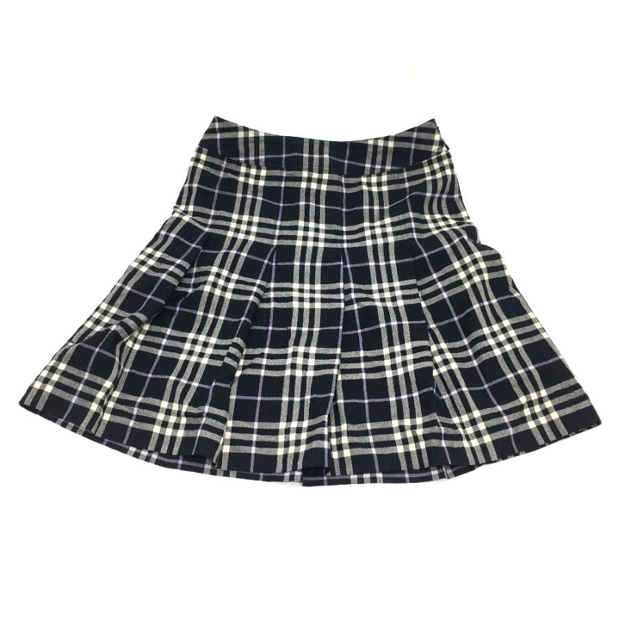 BURBERRY バーバリー チェック柄 ミニスカート フレア 2点セット スカート 毛//ポリウレタン レディース | BURBERRY | 06
