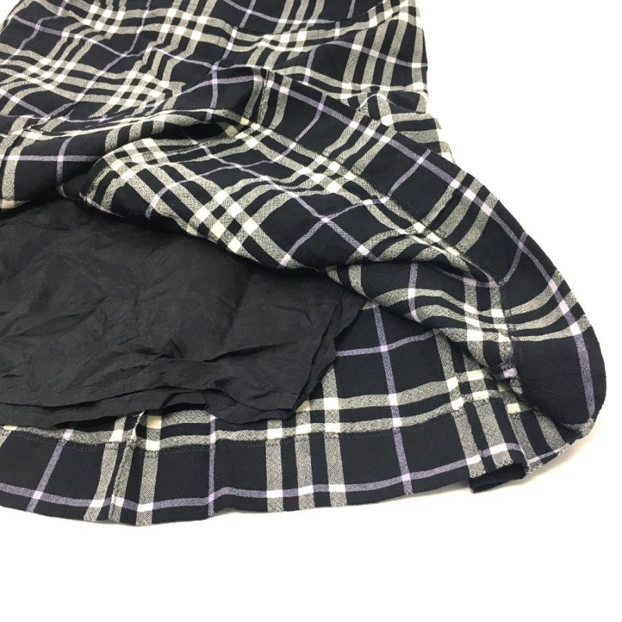 BURBERRY バーバリー チェック柄 ミニスカート フレア 2点セット スカート 毛//ポリウレタン レディース | BURBERRY | 07
