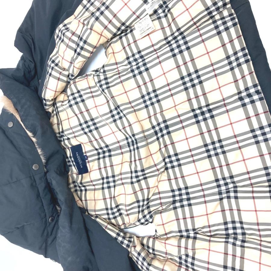 BURBERRY（バーバリー） フードファー ロンドン ダウンベスト ブラック