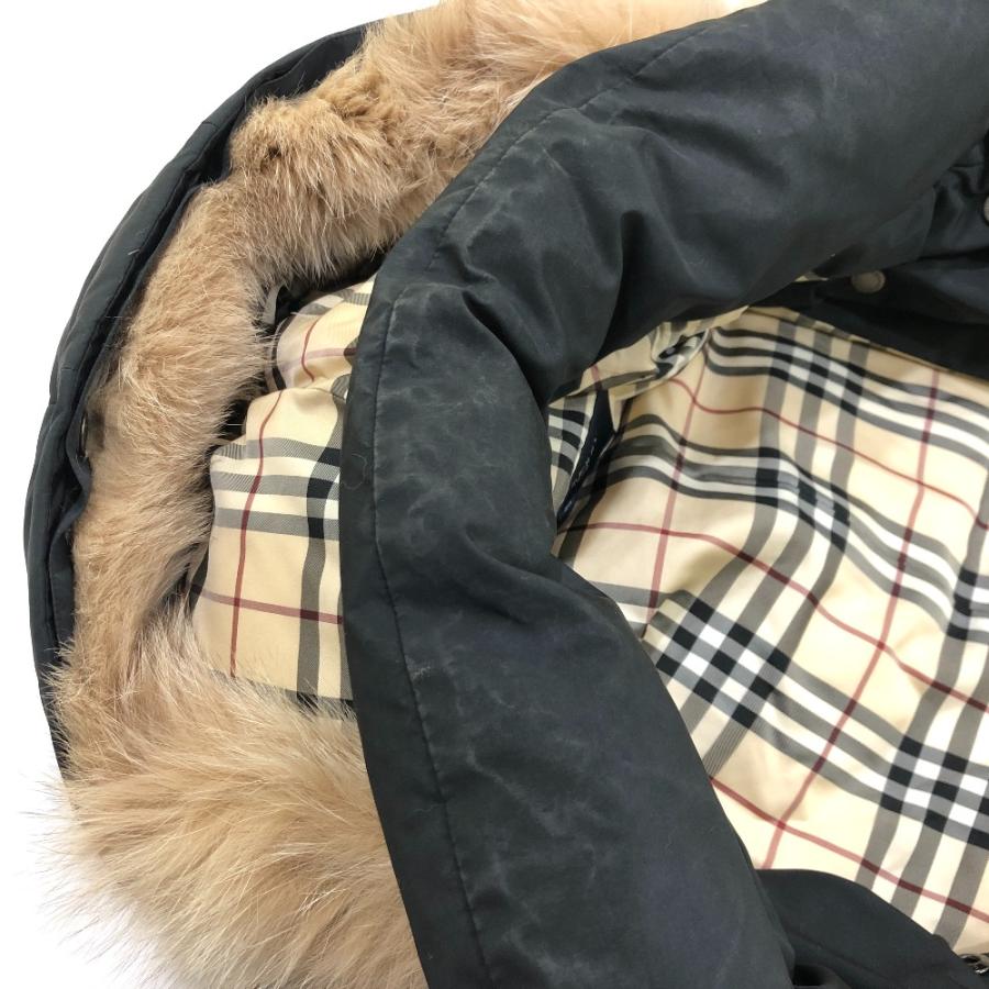 BURBERRY（バーバリー） フードファー ロンドン ダウンベスト ブラック
