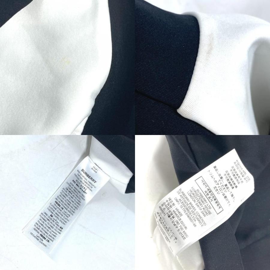 美品 BURBERRY バーバリー ロゴ トップス 袖なし アパレル バイカラー ヨガウェア スポーツウェア タンクトップ ブラック 【中古】 | BURBERRY | 09