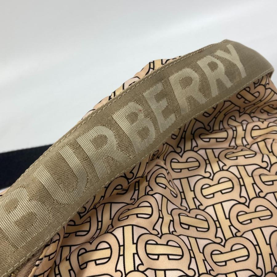 美品 Burberry ボディバッグ TBモノグラム ナイロン BURBERRY（バーバリー） TB モノグラム ショルダーバッグ ウエスト