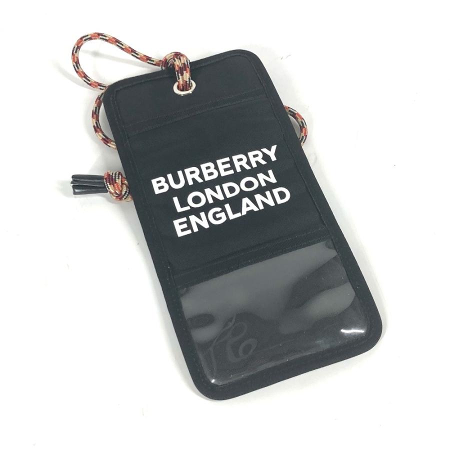 BURBERRY（バーバリー） 美品 ロゴ カードケース パスケース ネック 