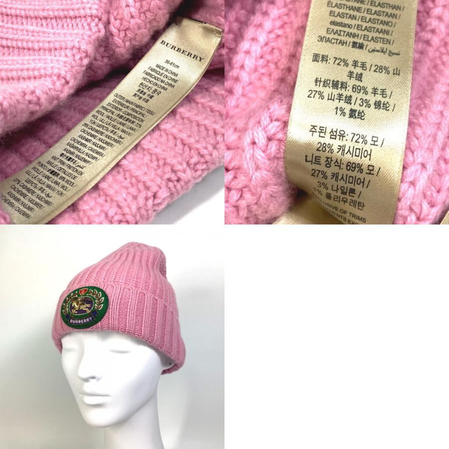 BURBERRY ピンク ニット帽 BURBERRY ピンク ニット帽 BURBERRY ピンク ニット帽 BURBERRY