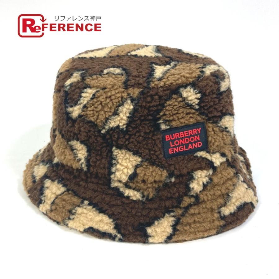 BURBERRY（バーバリー） 8023810 モコモコ ボア 総柄 ファー バケット