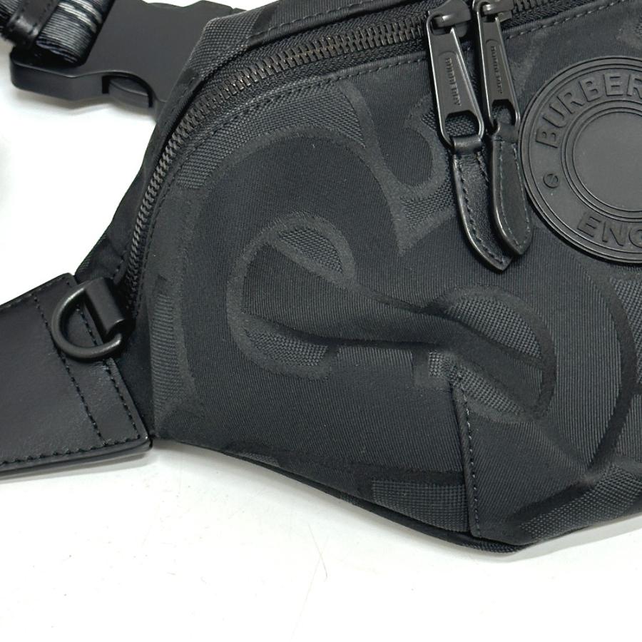 新品同様 BURBERRY バーバリー 8029991 カバン クロスボディ バムバッグ ウエストポーチ ウエストバッグ ブラック メンズ【中古】 | BURBERRY | 04