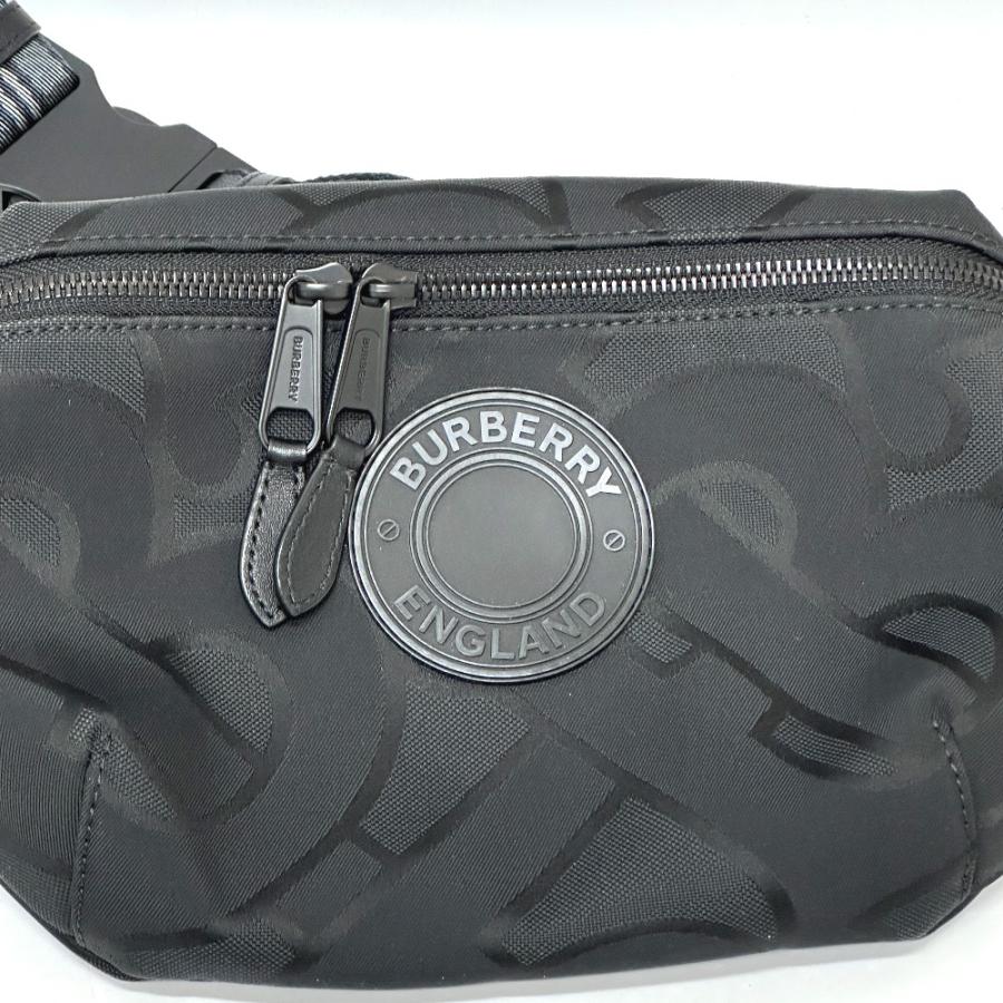 新品同様 BURBERRY バーバリー 8029991 カバン クロスボディ バムバッグ ウエストポーチ ウエストバッグ ブラック メンズ【中古】 | BURBERRY | 05